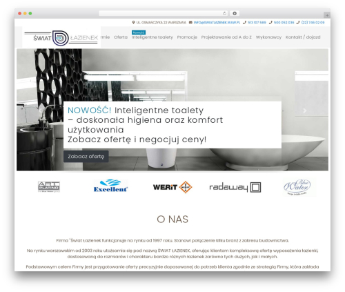 WP theme Angular CLI - swiatlazienek.waw.pl