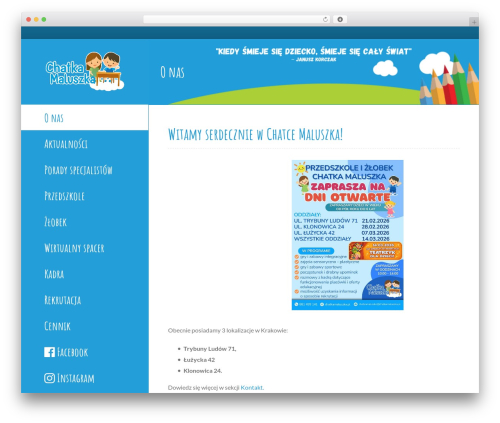 Avada WordPress theme - chatkamaluszka.pl
