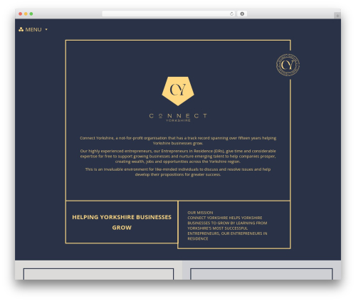 BootstrapWP WP theme - connectyorkshire.org
