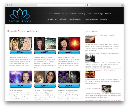 Encounters WordPress theme - psychicscoop.com Encounters WordPress theme - psychicscoop.com