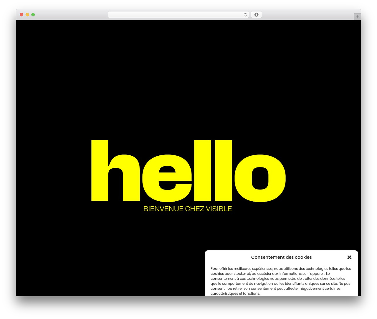 Hello Elementor free website theme - visible.be