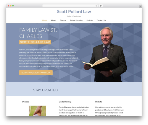 Hello Pro WordPress theme - pollardlawstl.com