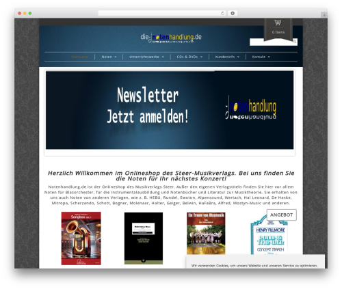 Maya Shop WordPress ecommerce theme - notenhandlung.de