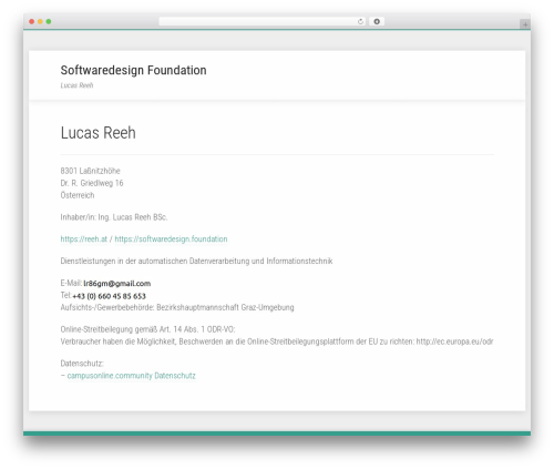 Polymer WP theme - softwaredesign.foundation