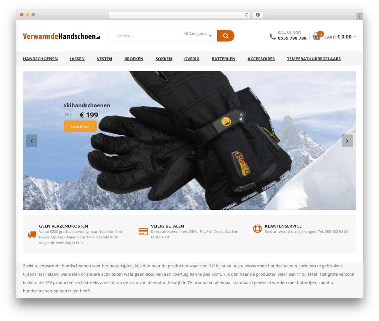 TechOne WordPress theme - verwarmdehandschoen.nl