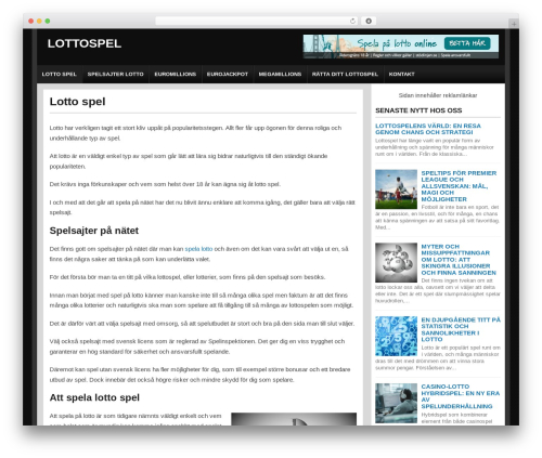 Theme WordPress High Roller - lottospel.one