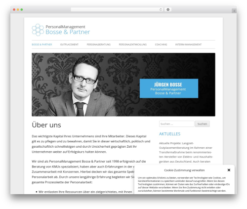 Tiny Framework best free WordPress theme - bp-personalmanagement.de