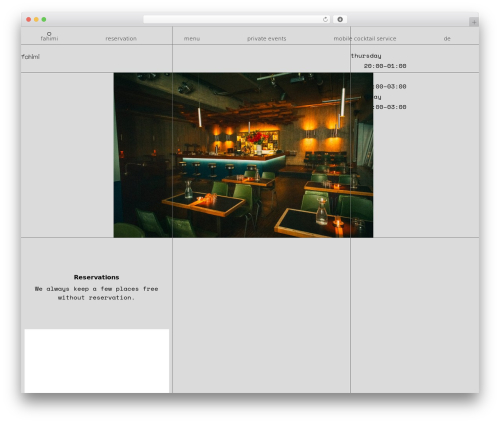WordPress theme Codelux Theme - fahimibar.de
