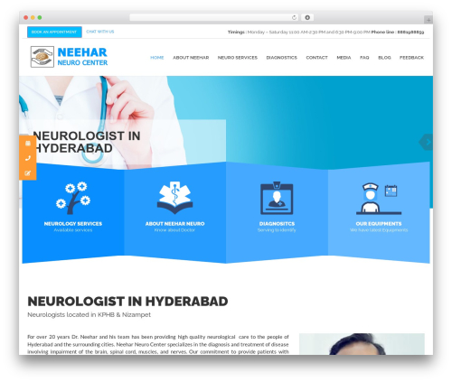 WordPress theme HealthFlex - neeharneuro.com