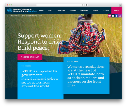 WPHF theme WordPress - wphfund.org