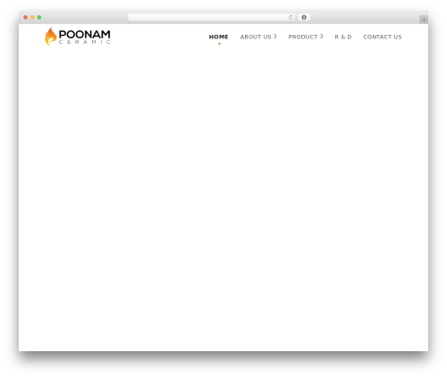 AmberSix theme WordPress - poonamceramic.com
