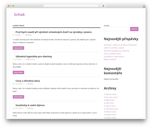 Beetle WordPress theme - schak.cz