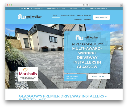 Betheme WordPress theme - neilwalkerdriveways.co.uk