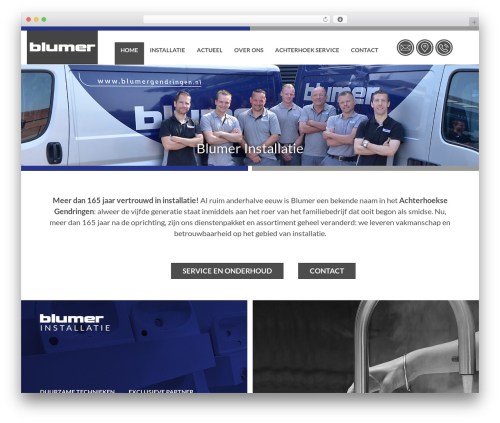 Blumer theme WordPress - blumergendringen.nl