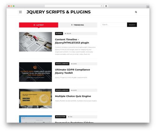 BuzzMag WordPress theme - jqueryscripts.net