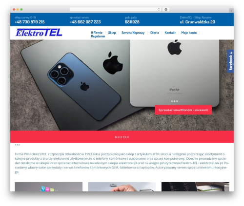 Sme facebook likebox sidebar WordPress plugin - elektrotel.pl