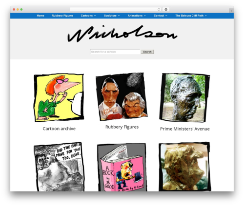 Divi_module_menu WordPress plugin - nicholsoncartoons.com.au