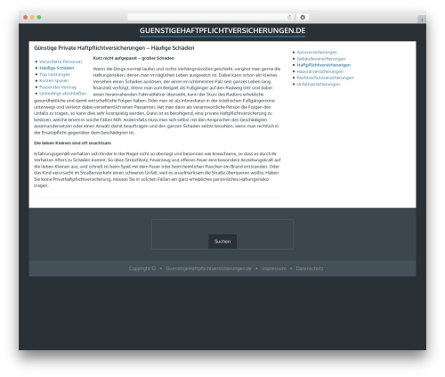 Finch theme WordPress - guenstigehaftpflichtversicherungen.de