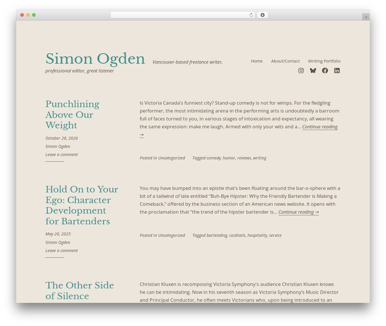 H4 WordPress theme - simonogden.com H4 WordPress theme - simonogden.com