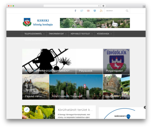 Material WordPress website theme - kereki.hu