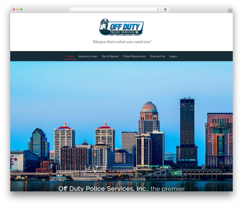 Molecule WordPress theme - offdutypoliceservices.com