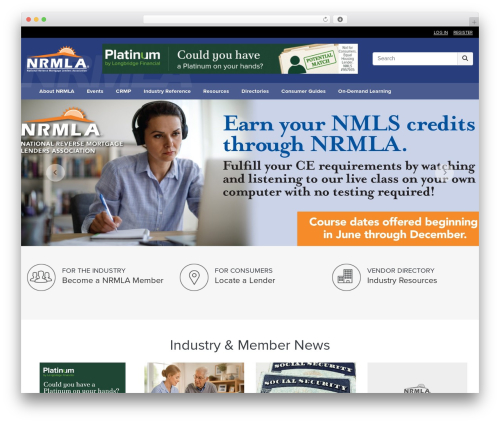 NRMLA WordPress theme - nrmlaonline.org