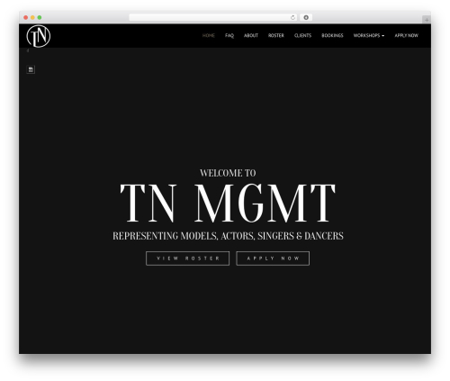 Scent theme WordPress - tnmodelandtalent.com