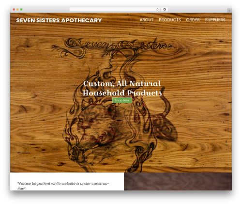 Seven Sisters theme WordPress - sevensistersapothecary.com