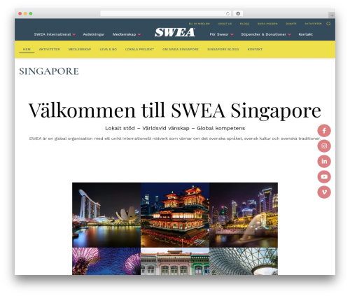 SWEA theme WordPress - singapore.swea.org