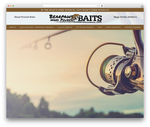 ui8 theme WordPress - bearpawshandpouredbaits.com