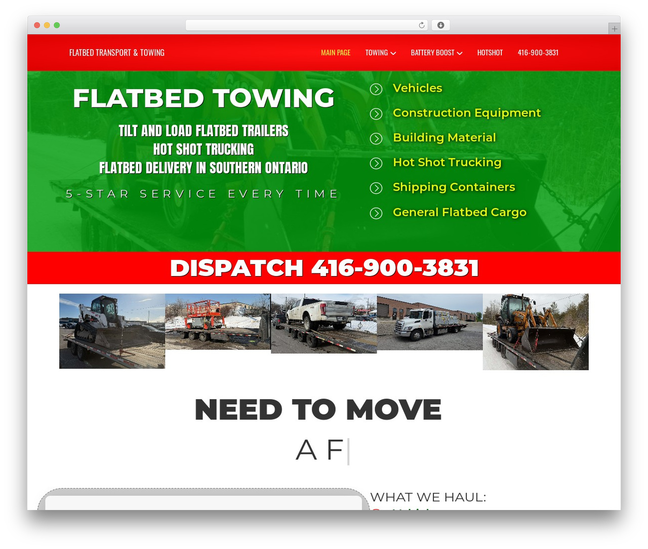 WordPress theme Beaver Builder Theme - flatbedtowing.ca