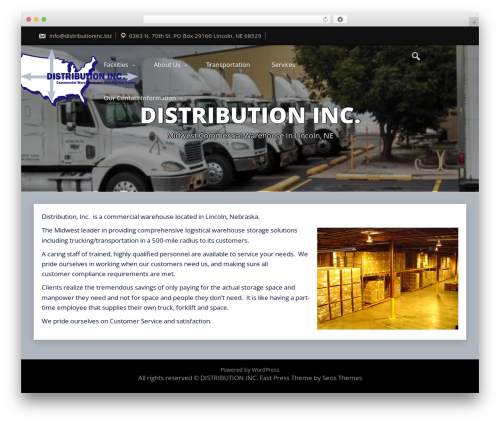 WordPress theme Fast Press - distributioninc.biz