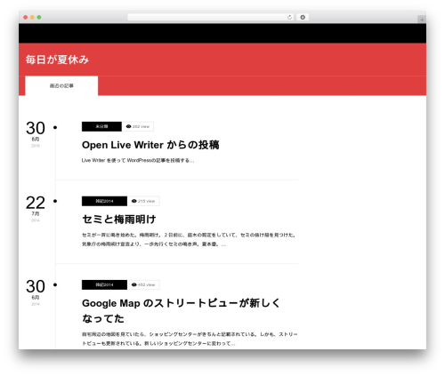 ZERO WordPress theme - always-summer.info