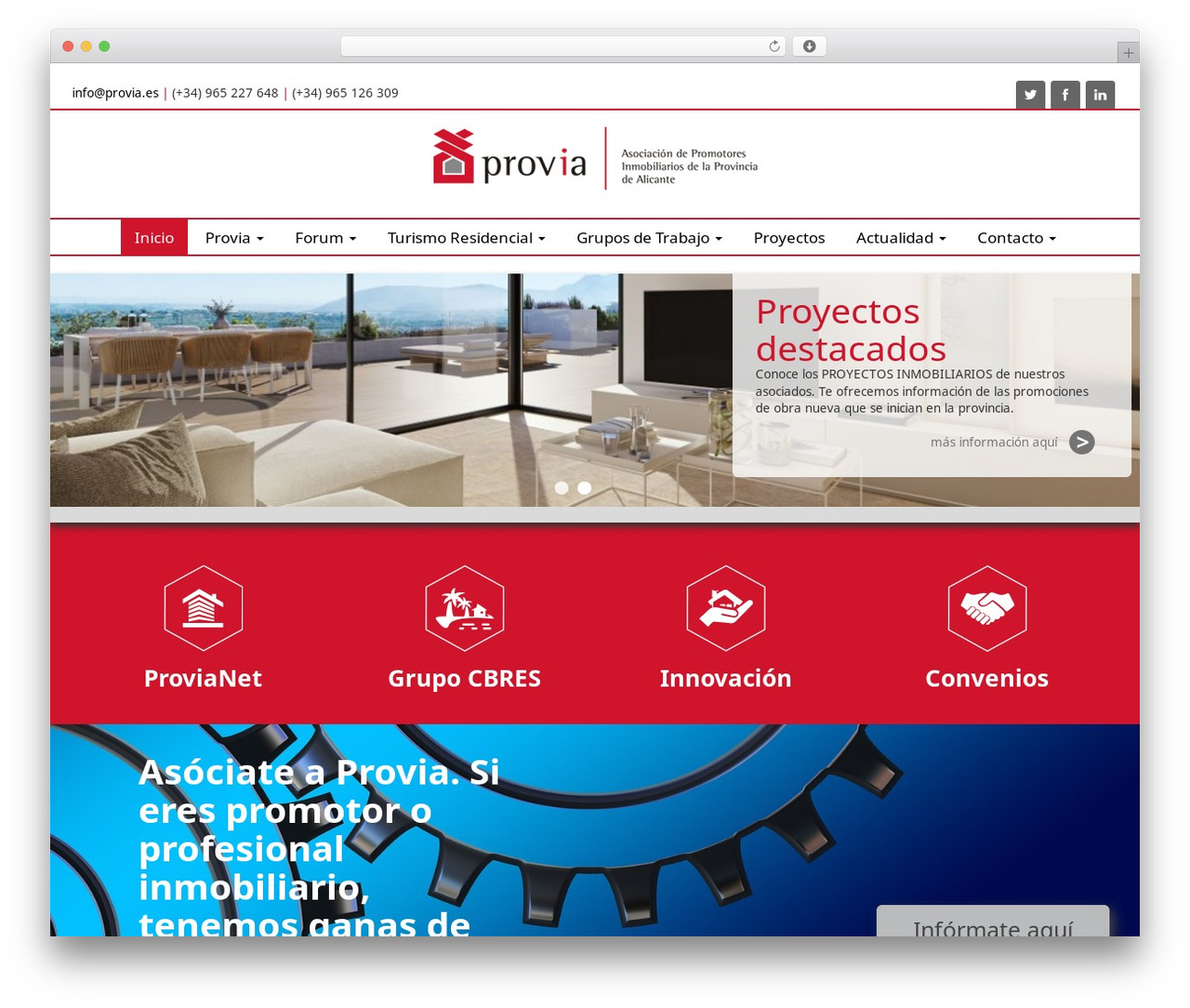 DevDmBootstrap3 theme WordPress - provia.es