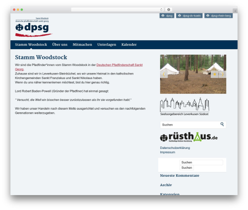DPSG | Wordpress | 2.4 WordPress theme - stamm-woodstock.de