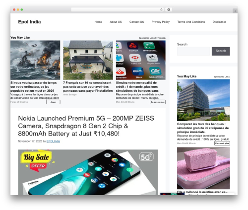 Taboola WordPress plugin - epolindia.com