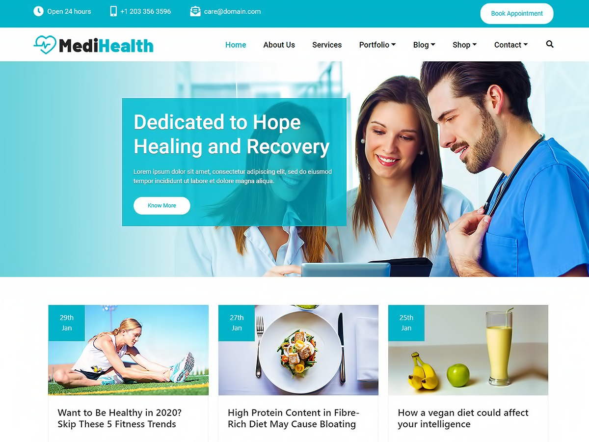 MediHealth WordPress shopping theme