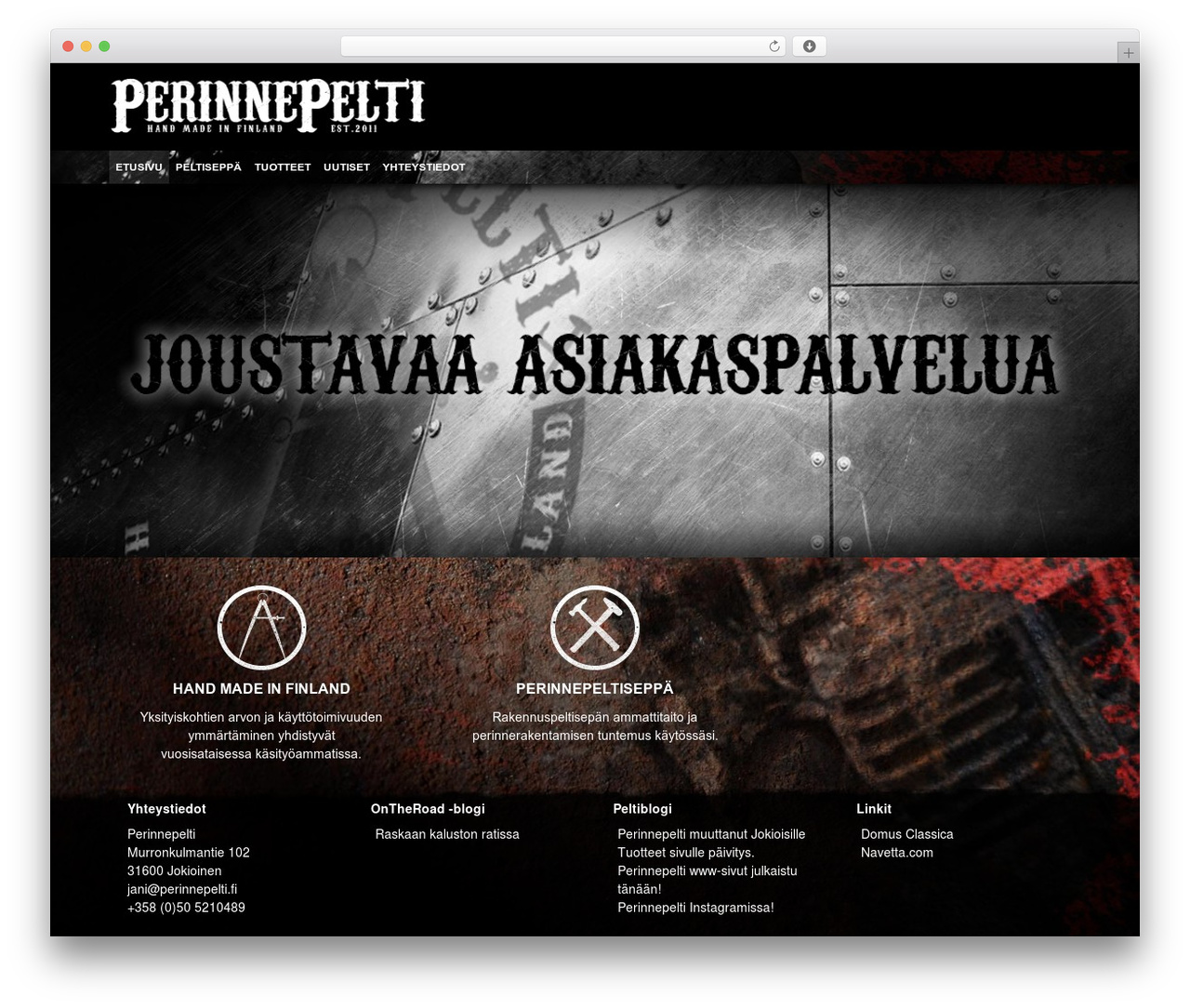 PageLines Framework WordPress theme - perinnepelti.fi