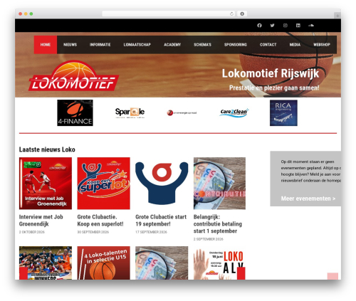 Splash WordPress theme - lokomotief-rijswijk.nl