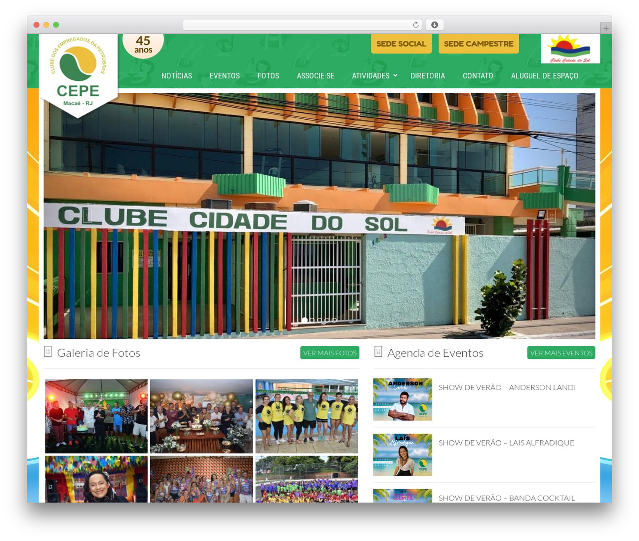 Theme WordPress CEPE - cepemacae.com.br