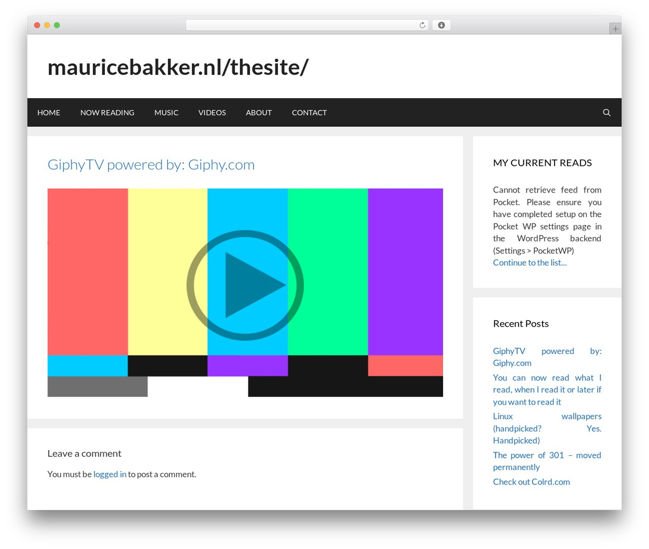 Theme WordPress GeneratePress - mauricebakker.nl