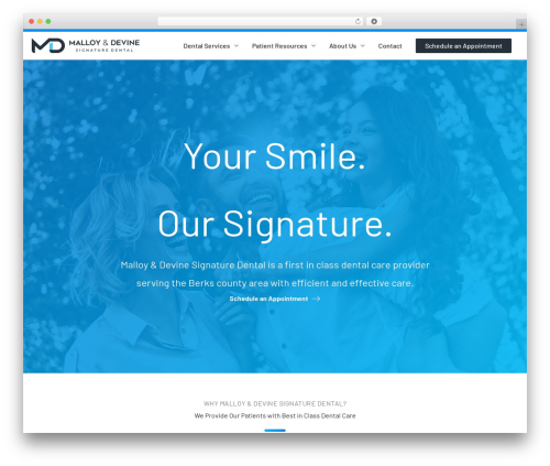 WordPress theme Astra - malloydevinedental.com