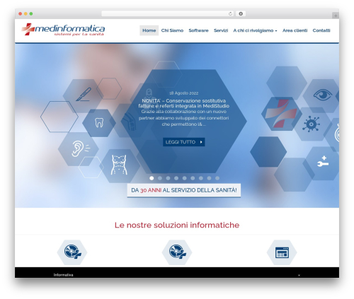WordPress theme Medinformatica - medinformatica.it