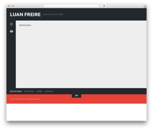 WP theme Typecore - luanfreire.com