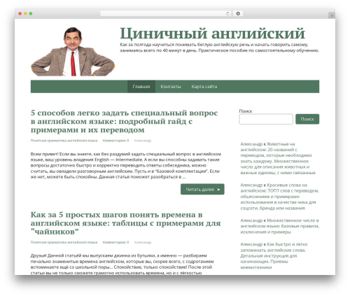 Basic DeLux WordPress theme - sinenglish.ru