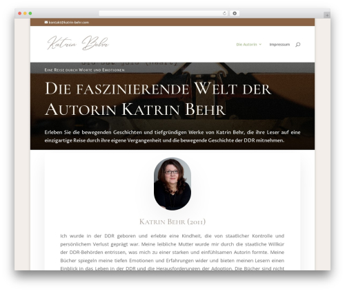 Divi theme WordPress - katrin-behr.com