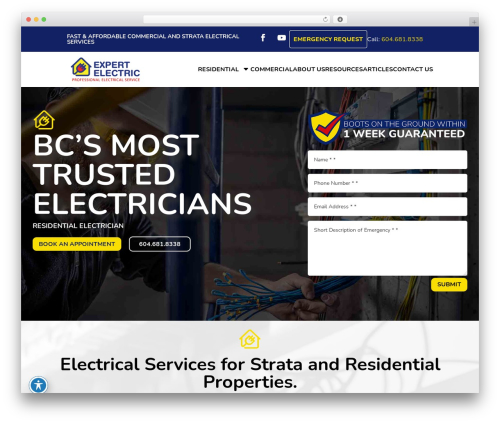 Dondivi builder WordPress plugin - expertelectric.ca