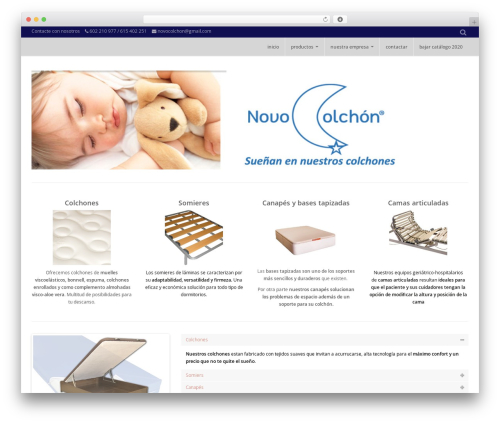 Fade WordPress theme design - novocolchon.com