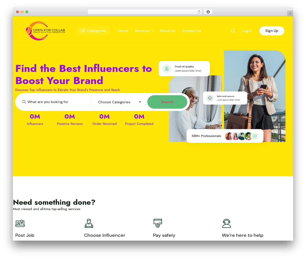 Freeio WordPress theme - openforcollab.com