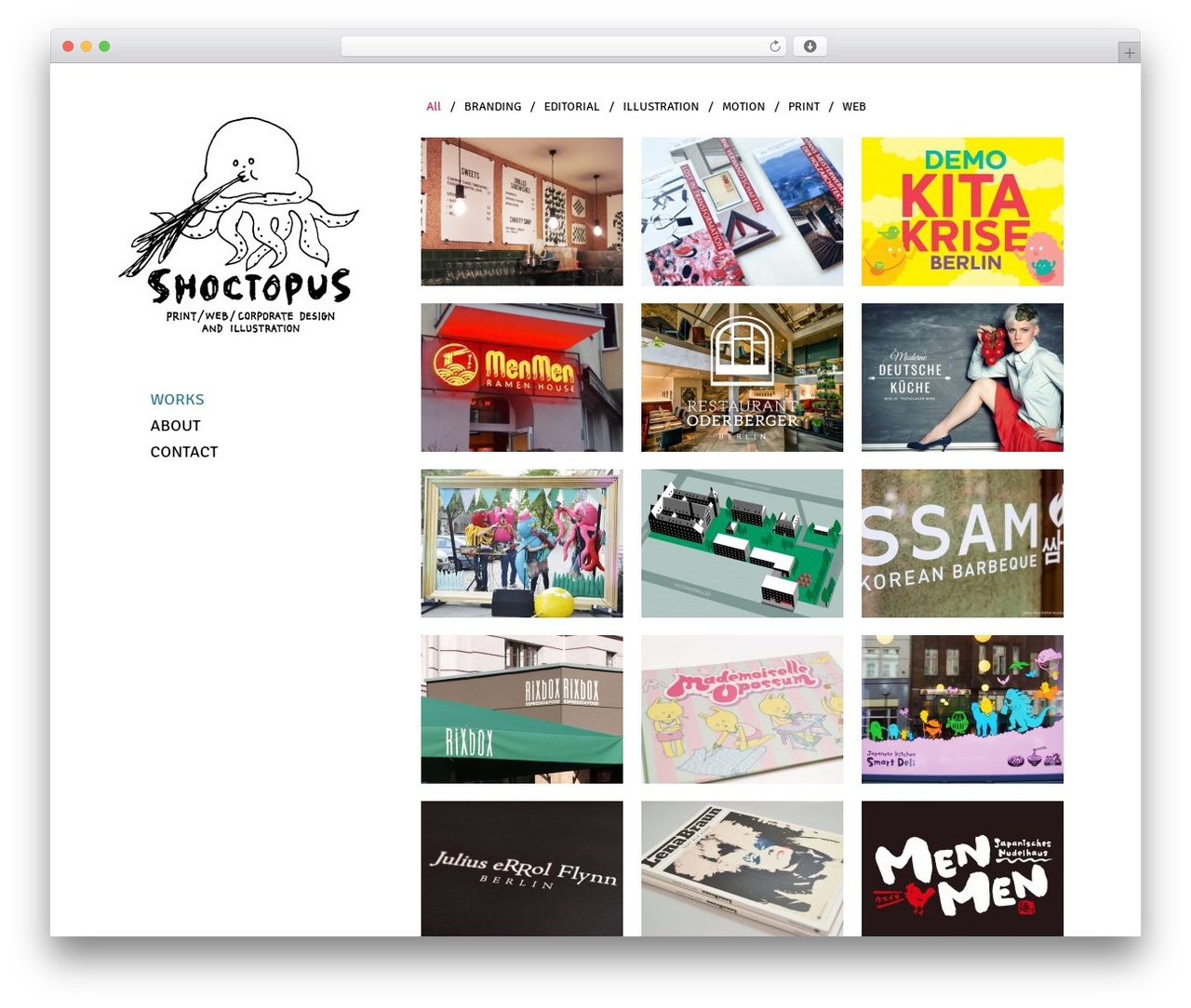 Infinity WordPress website theme - shoctopus.net